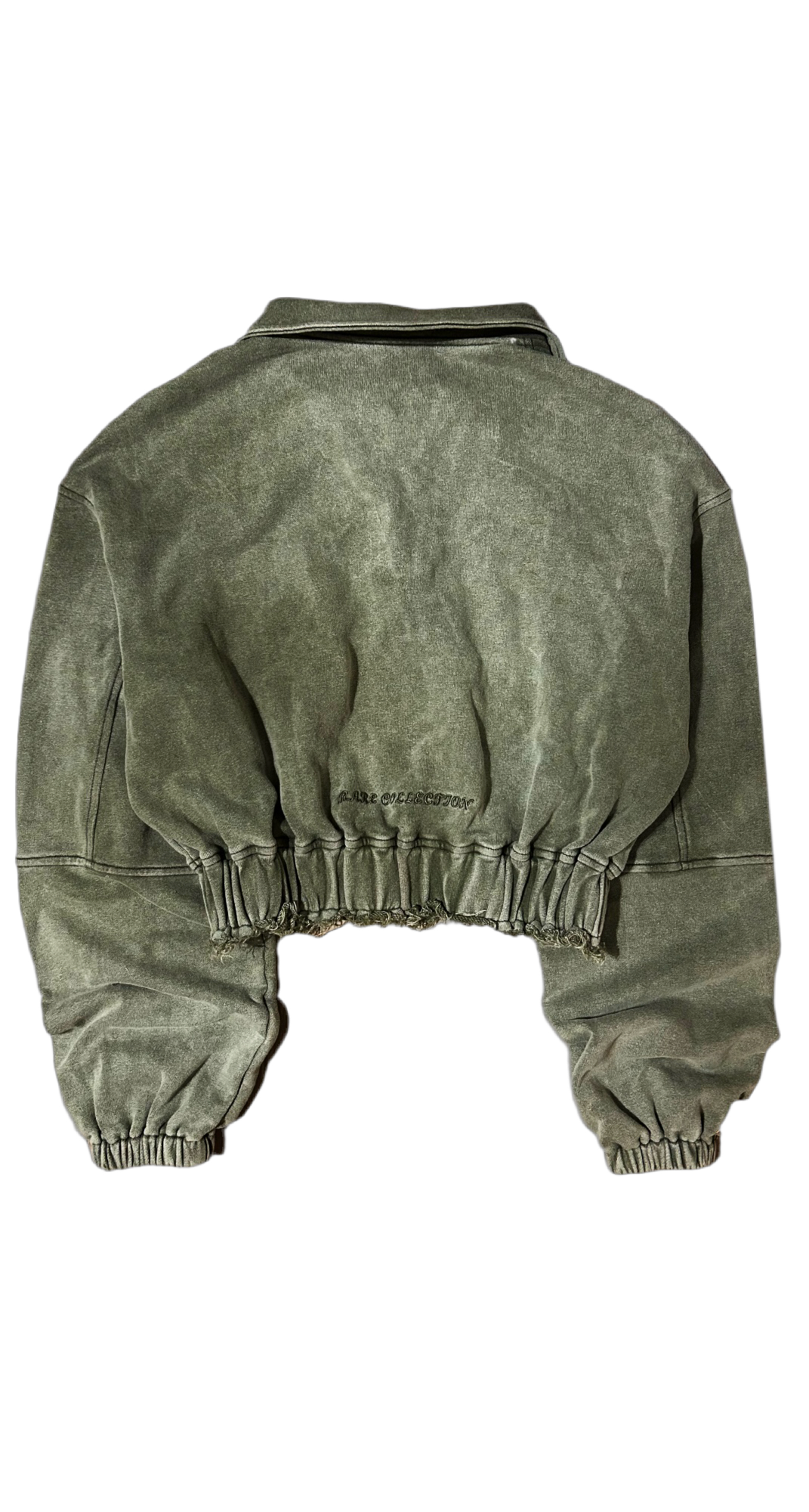 Sage Cropped Zip Jacket